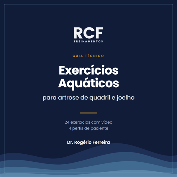 Capa do guia de exercícios aquáticos para artrose de quadril e joelho